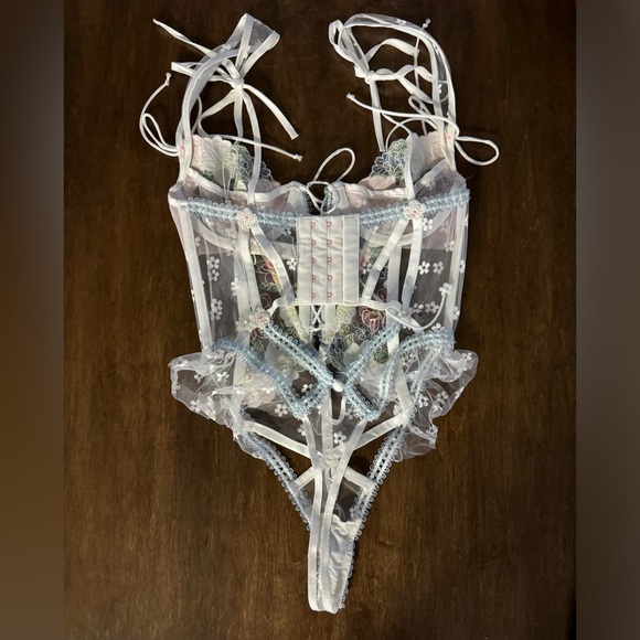 NWOT FOR LOVE & LEMONS THONG BODYSUIT LINGERIE XXS NO FLAWS - Picture 2 of 10